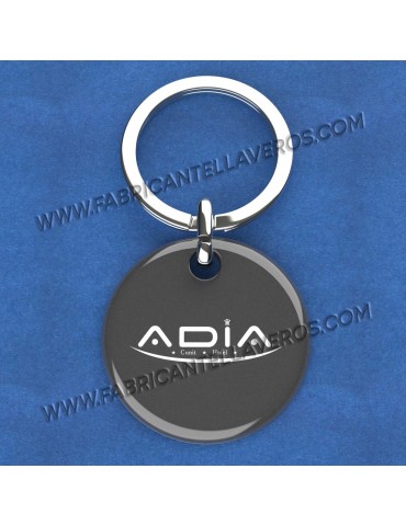 Llavero personalizado Gota de Resina 50x50mm Redondo 2
