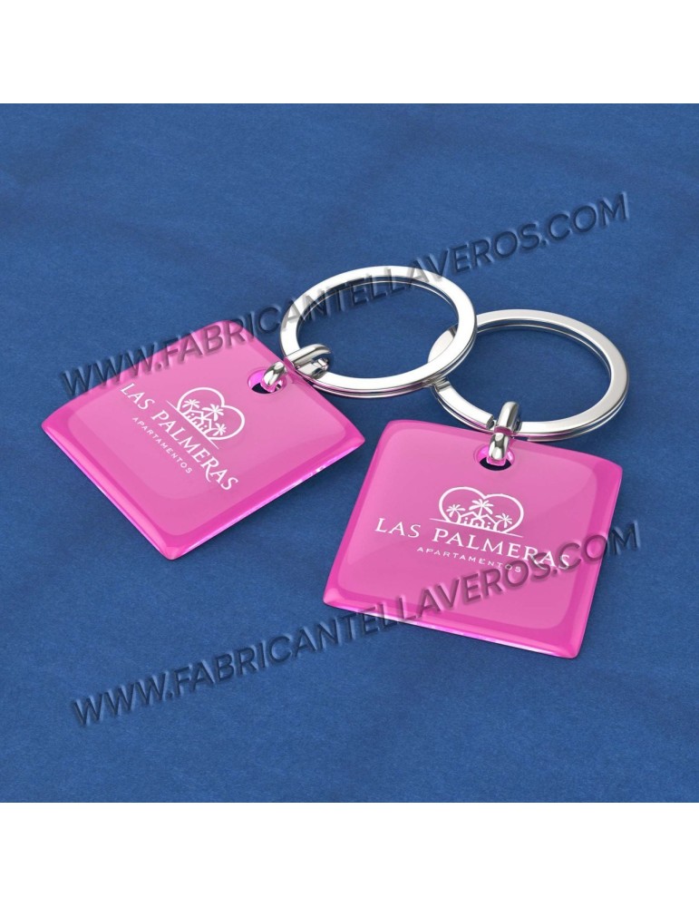 Llavero personalizado Gota de Resina 50x50mm Redondo