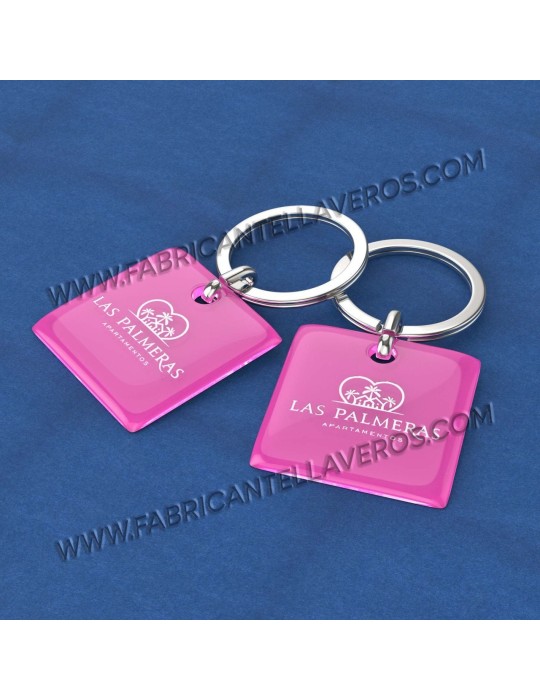 Llavero personalizado Gota de Resina 50x50mm Redondo