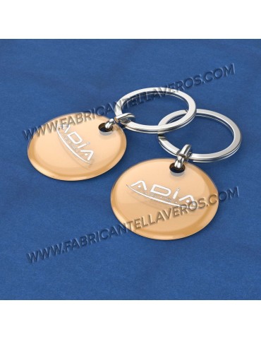 Llavero personalizado Gota de Resina 50x50mm Redondo 2