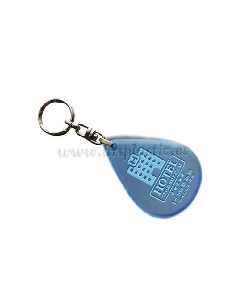Llaveros Personalizados Amarillos Fluor Gota Grande 3mm