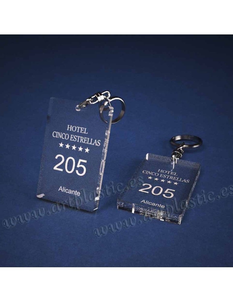 Llaveros Personalizados Rectangulares 80x50  8mm