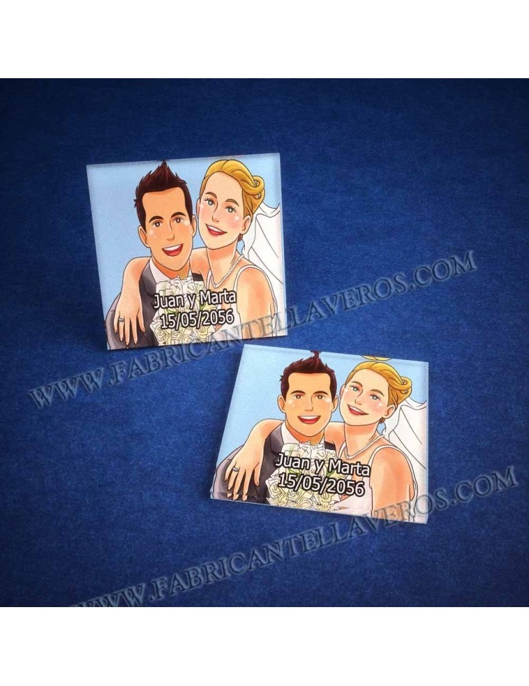 Plaquitas con Imagen 50x50 con Imán o Adhesivas 3mm