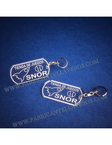 Llaveros Personalizados 80x40mm Rectangulares 3mm 2