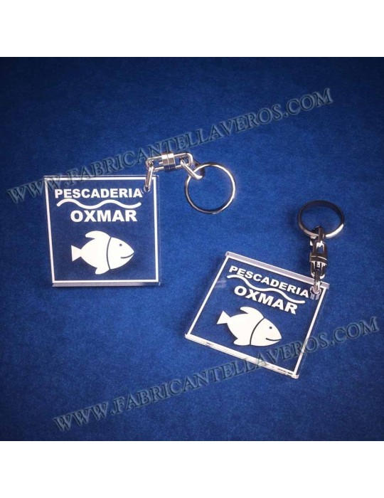 Llaveros Personalizados 50x50mm Cuadrados 3mm