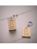 Llaveros Personalizados de Madera 52x32mm  5mm grosor