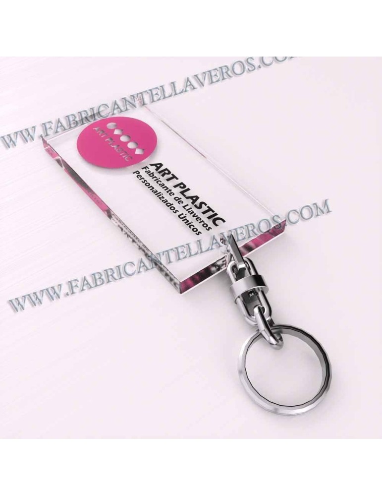 Llaveros Personalizados 80x40mm Rectangulares 3mm