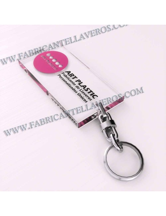 Llaveros Personalizados 80x40mm Rectangulares 3mm
