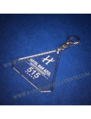 Llaveros Forma Diamante  80x78 grosor 3mm 2