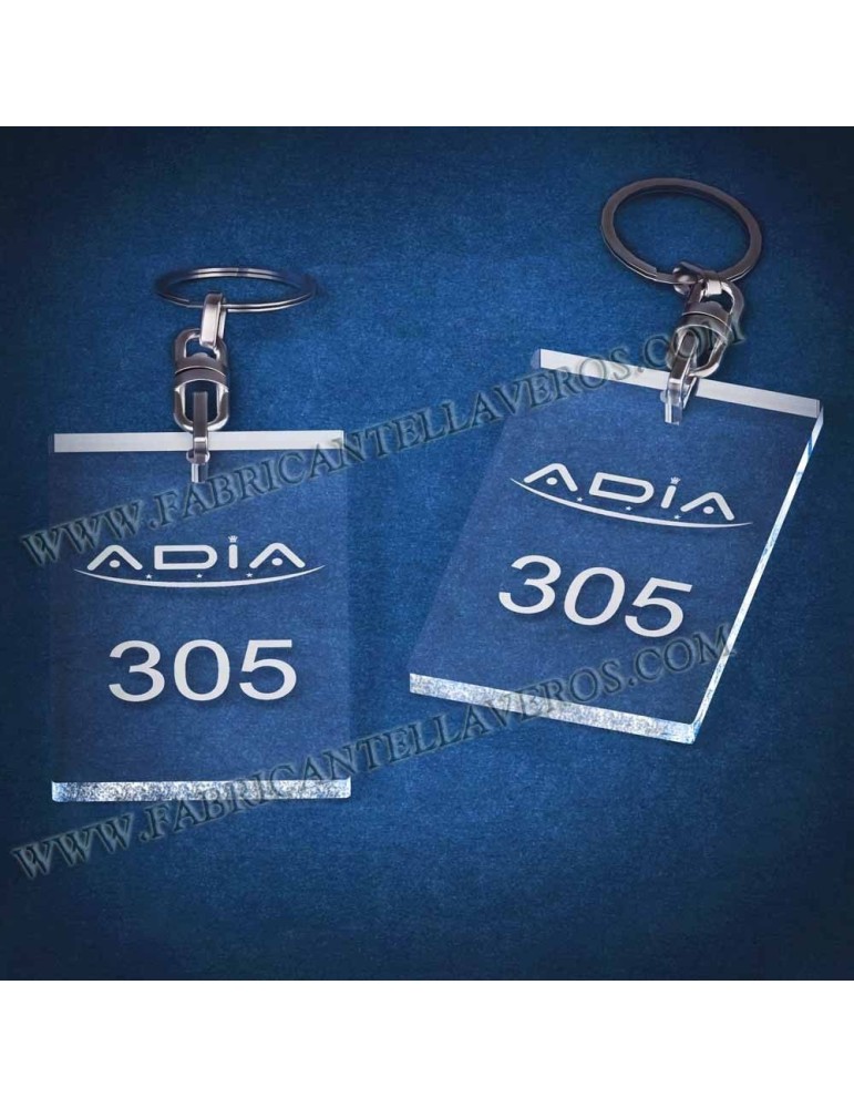Llaveros Personalizados Rectangulares 80x50  8mm