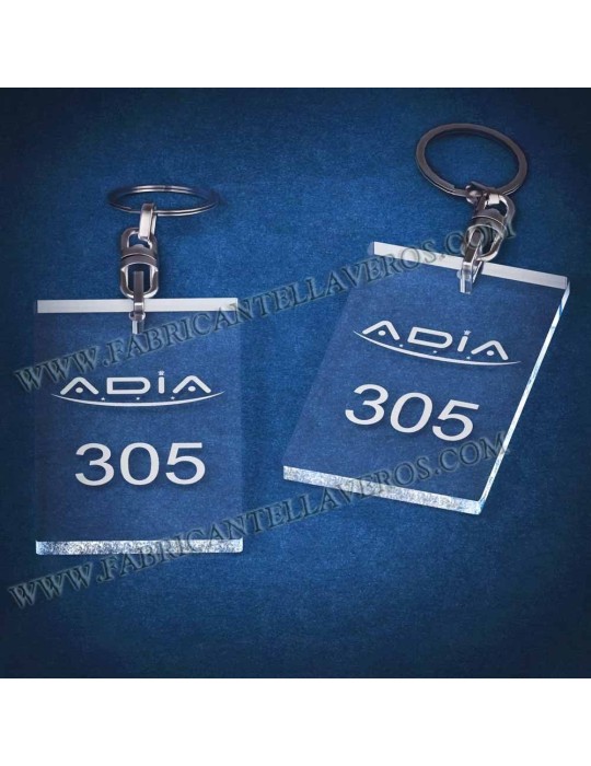 Llaveros Personalizados Rectangulares 80x50  8mm