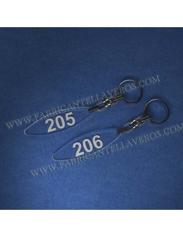 Llaveros Personalizados Rectangulares 75x20 5mm 2