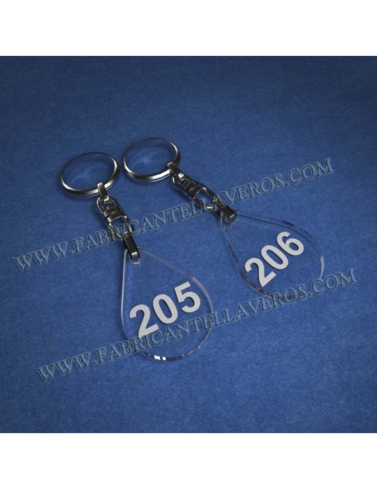 Llaveros Personalizados Elipse 75x20 5mm