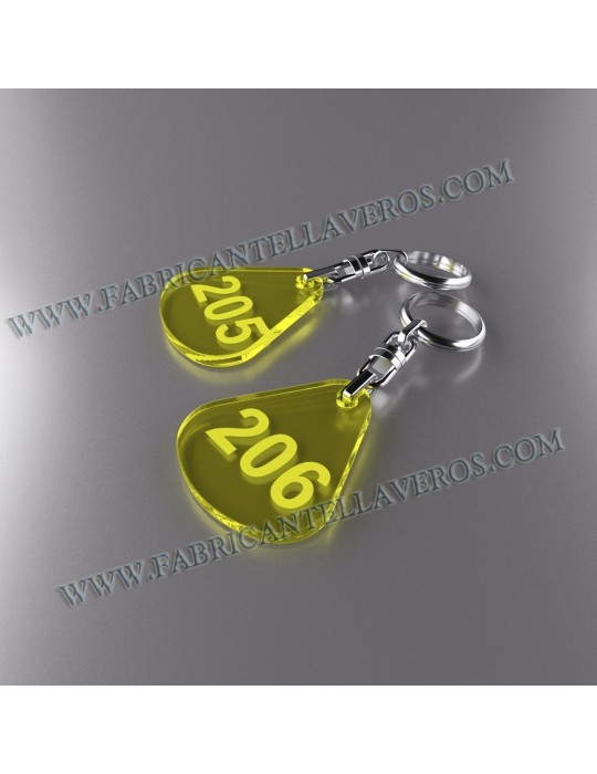 Llaveros Personalizados Cuadrados 3mm