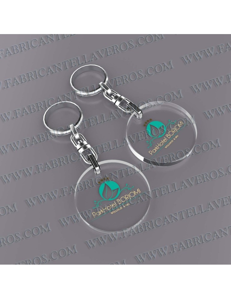 Llaveros Personalizados con Imagen 50x50mm Redondos fondo transparente 6mm