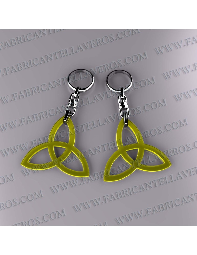 Llaveros 45x50mm FormaTrisquel Fluor Transparente 3mm grosor