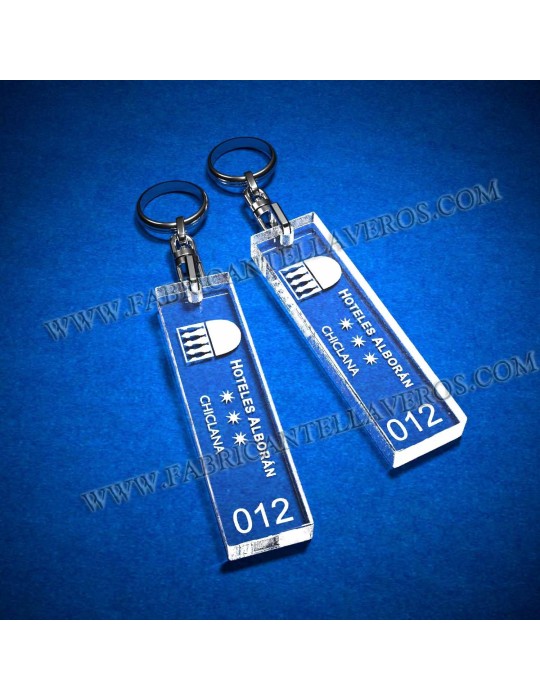 Llaveros Personalizados 75x20mm grosor 3mm