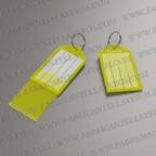 Llaveros para etiqueta amarilla 55x28 mm