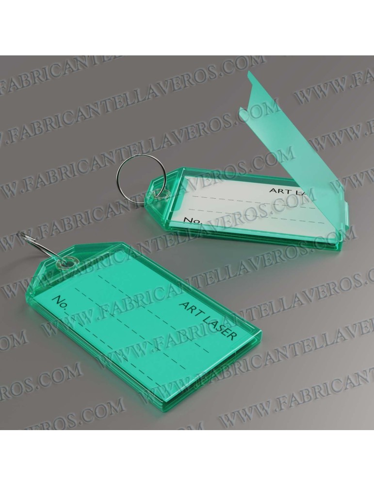 Llaveros Personalizados etiqueta 56X30 mm