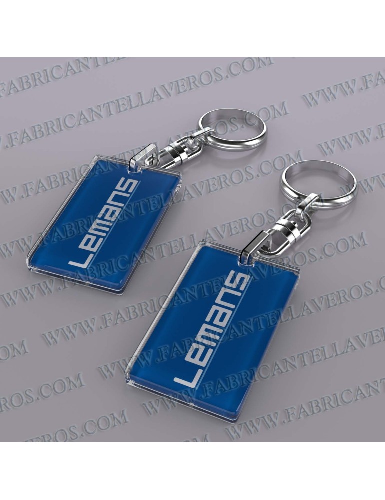 Llaveros Personalizados con Imagen 80x40mm Rectangulares fondo transparente 5mm