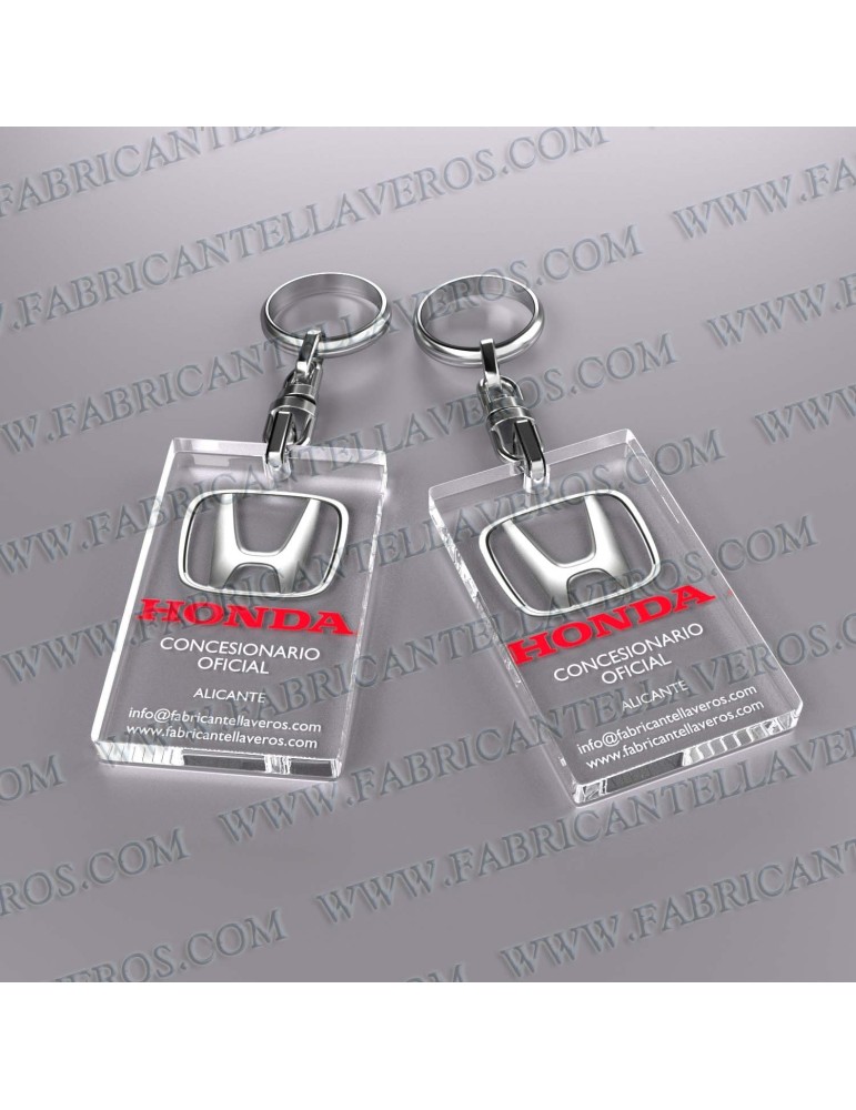 Llaveros Personalizados con Imagen 80x40mm Rectangulares fondo transparente 5mm
