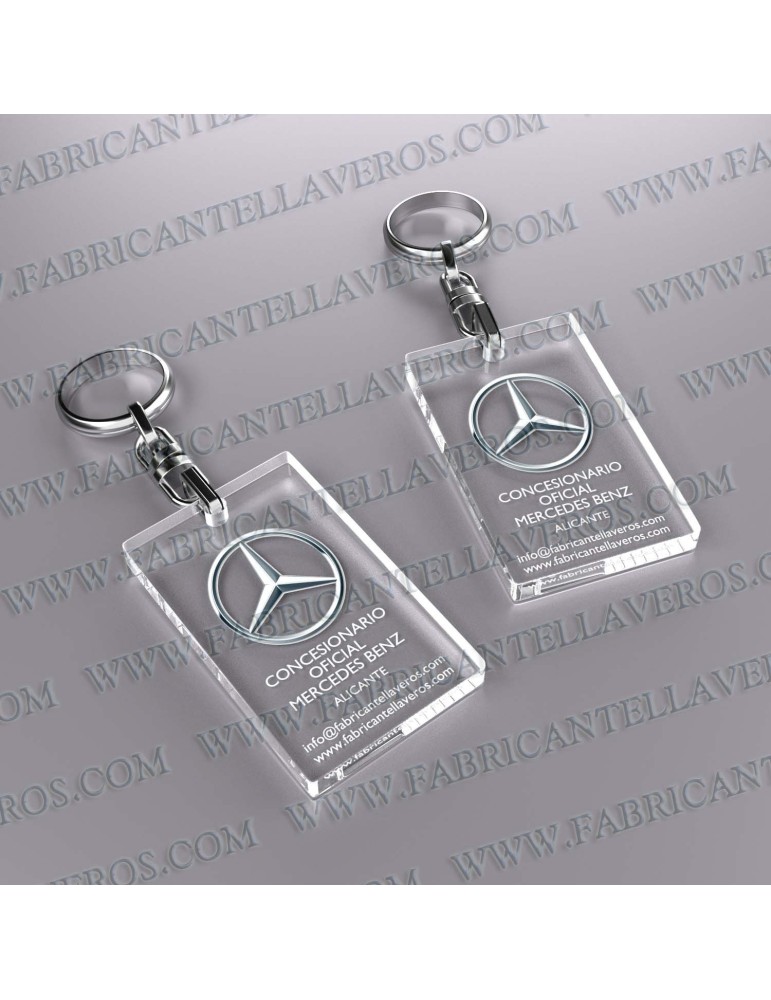 Llaveros Personalizados con Imagen 80x40mm Rectangulares fondo transparente 5mm