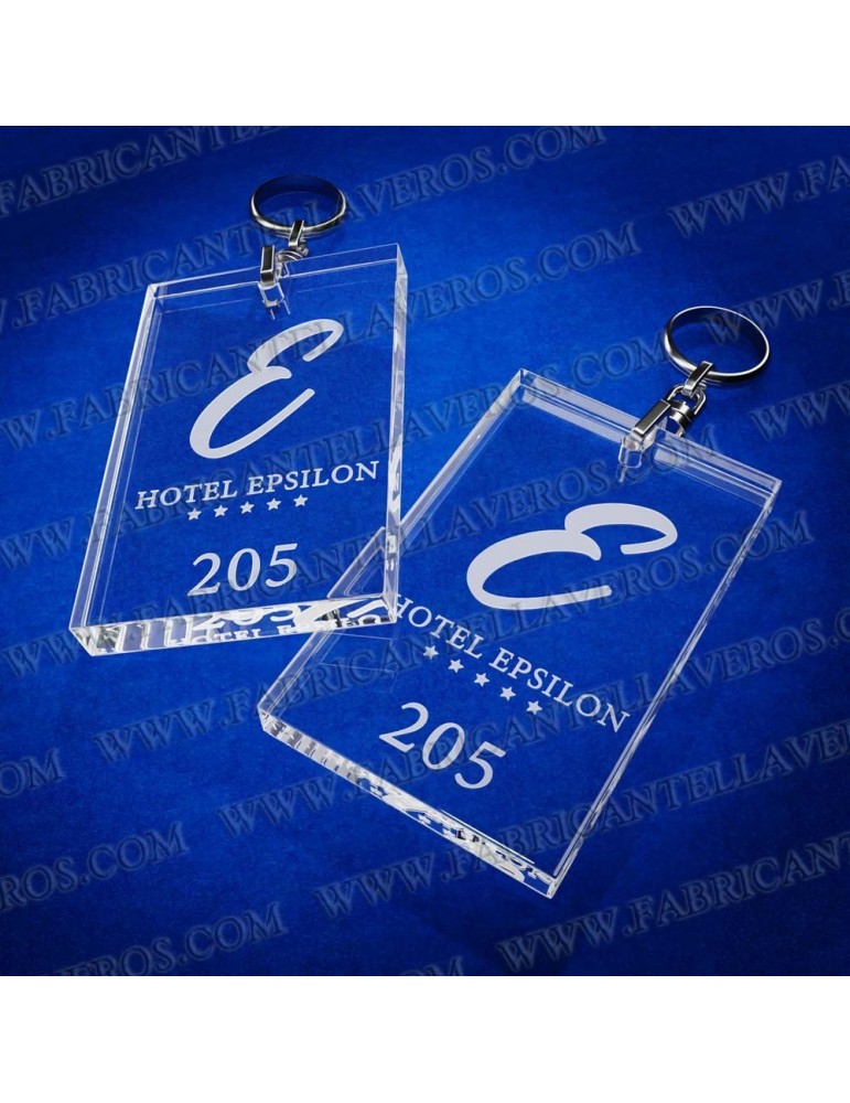 Llaveros Personalizados Rectangulares 80x50  8mm