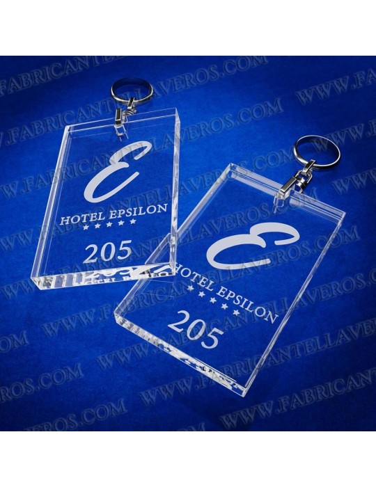 Llaveros Personalizados Rectangulares 80x50  8mm