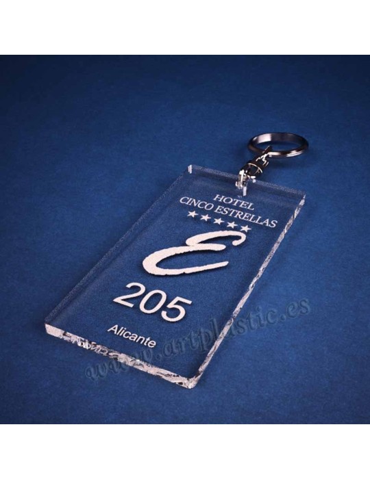 Llaveros Personalizados Rectangulares 80x50 5mm