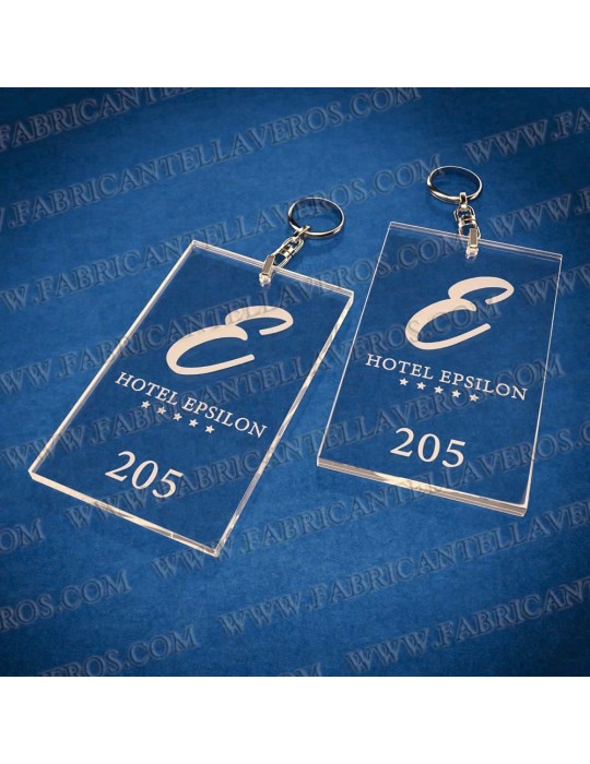 Llaveros Personalizados Rectangulares 80x50 5mm