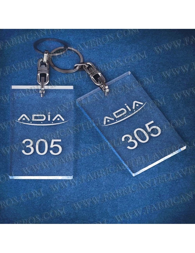 Llaveros Personalizados Rectangulares 80x50 5mm