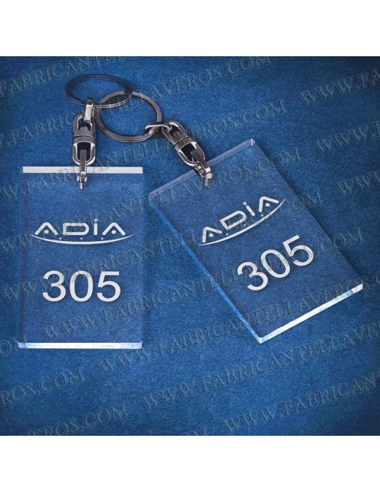 Llaveros Personalizados Rectangulares 80x50 5mm